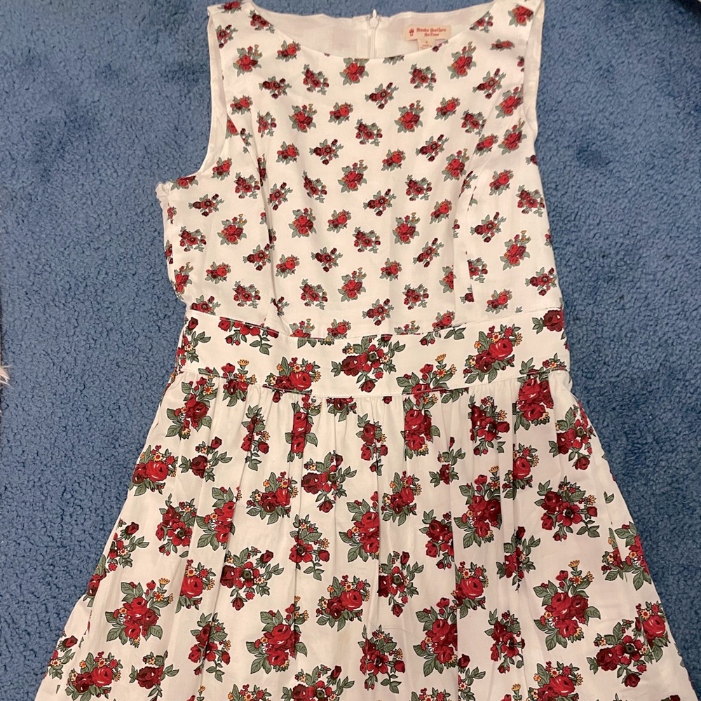 Brooks Brothers Red Fleece Flower Dress